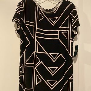 Ralph Lauren Ladies Black/White Dress Size S NWT